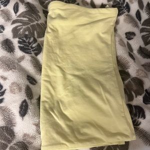 Neon Yellow Tube Top